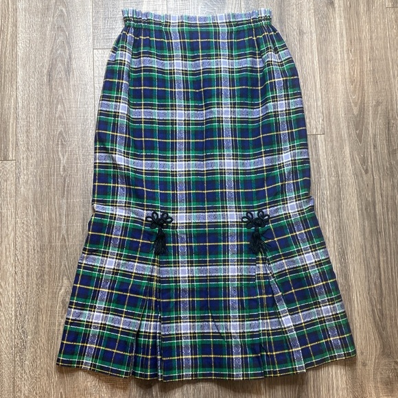 Cullinane Celtic plaid Renaissance vintage skirt, size Medium - Picture 7 of 10